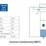 Osuszacz membranowy DM08 G34 KA-N